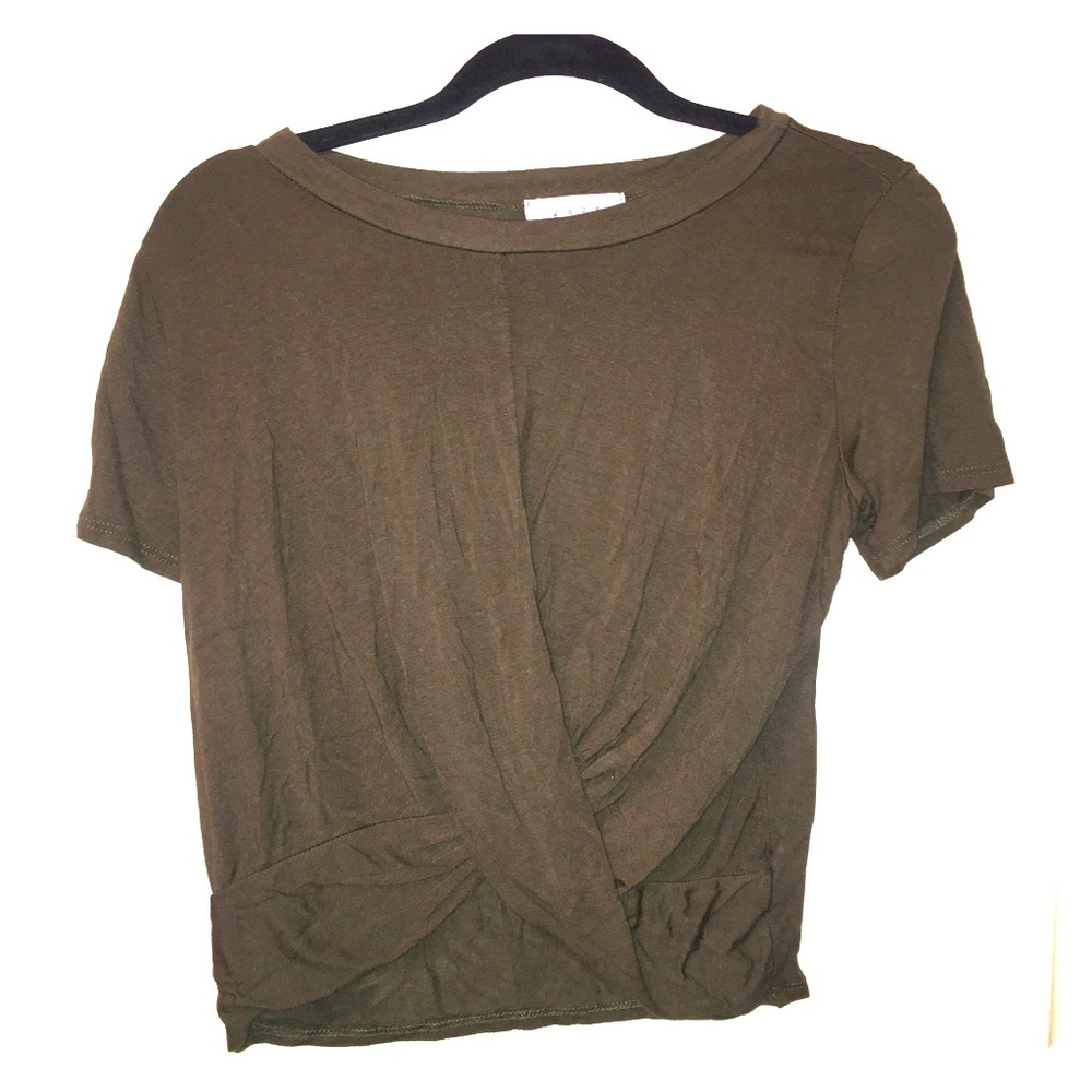 Army green  Pre wrapped shirt.